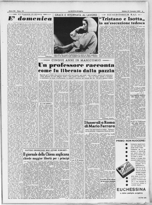 Un professore racconta come fu liberato dalla pazzia - Manicomio di Volterra Un professore racconta come fu liberato dalla pazzia