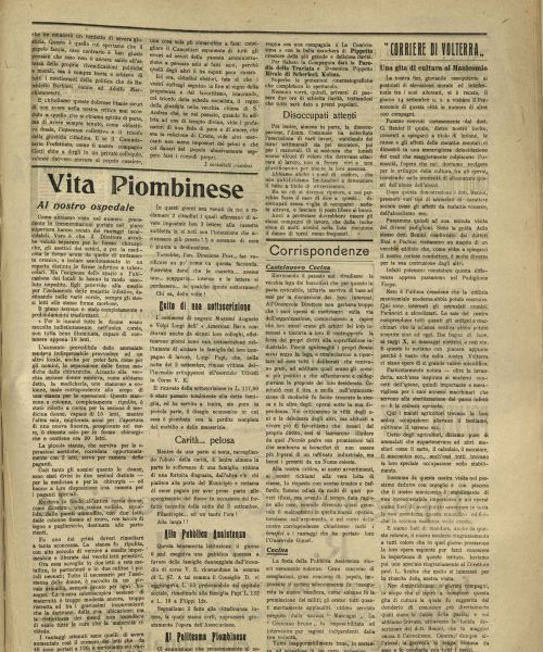 Manicomio di Volterra - Manicomio di Volterra Una gita di cultura al Manicomio (1916) - l'articolo originale