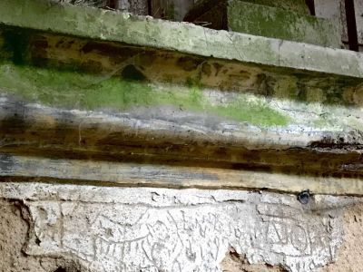 Porzione di graffito di Nof4 al padiglione Ferri