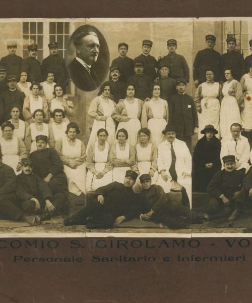 Manicomio di Volterra - Manicomio di Volterra Frenocomio di S. Girolamo - Volterra - Personale Sanitario e Infermieri (1924) ©ManicomiodiVolterra.it