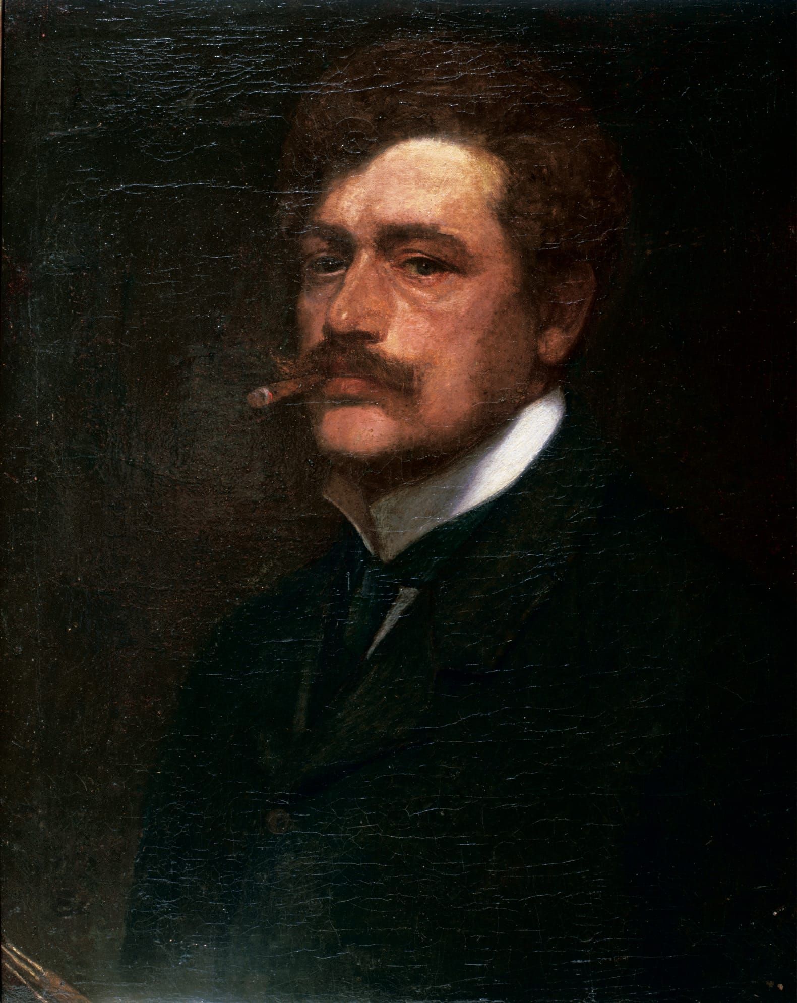 Raffaello Gambogi: Autoritratto, 1904, Fondazione Cassa di Risparmio, Livorno