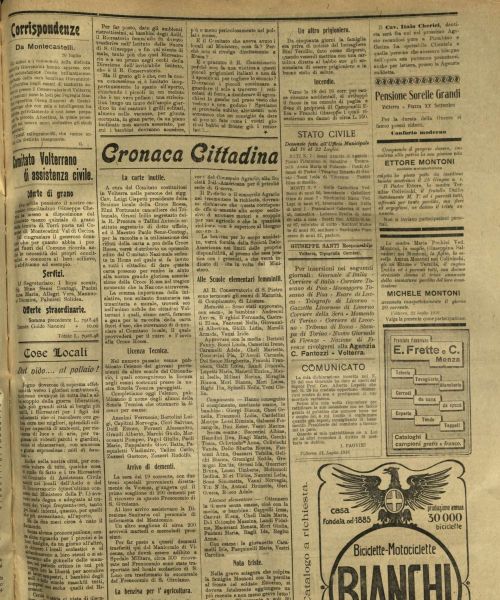 Manicomio di Volterra - Manicomio di Volterra Arrivo di dementi