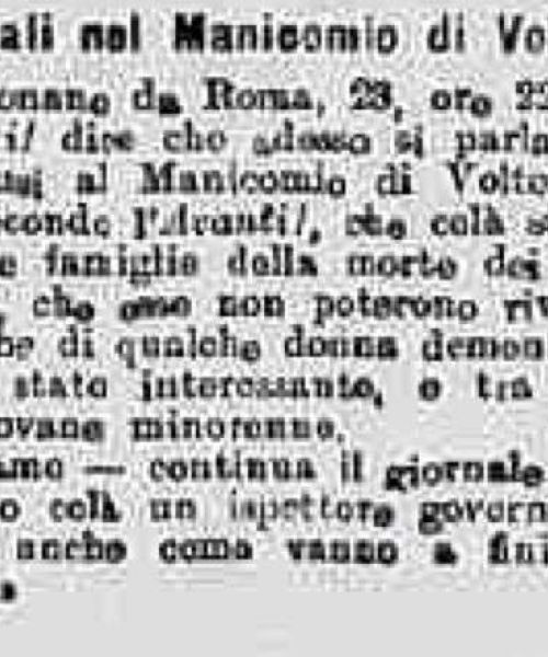 scandali al manicomio di Volterra