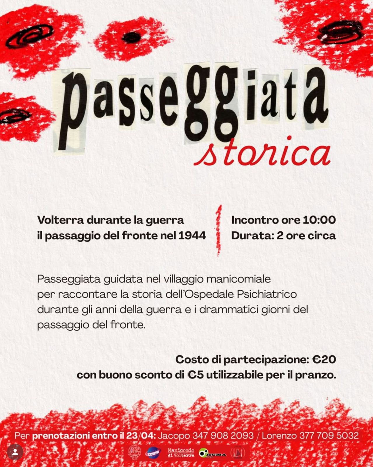 Visita speciale all’ex manicomio – Sabato 25 aprile - ore 10:00 - Manicomio di Volterra Visita speciale all’ex manicomio – Sabato 25 aprile - ore 10:00
