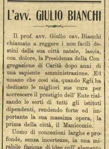 L'avv. Giulio Bianchi (1914)