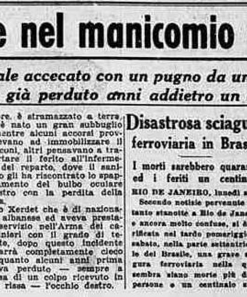 Tragica lite nel manicomio di Volterra