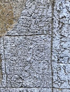 Franco Bellucci (1945-2020) - Manicomio di Volterra graffito nof4, esempio di Art Brut
