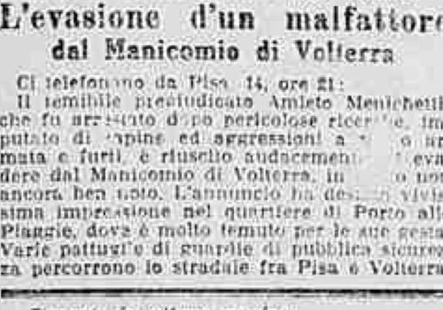 evasione Amleto Menichetti