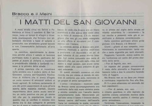 Bracco e il Meini – I matti del San Giovanni