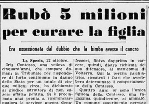 Rubò 5 milioni per curare la figlia