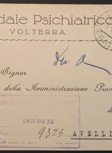 Mod. N. 24 - Comunicazione di decesso 1942 - Fronte ©ManicomiodiVolterra.it