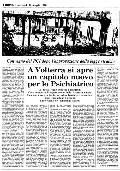 A Volterra si apre un capitolo nuovo per lo Psichiatrico - Manicomio di Volterra A Volterra si apre un capitolo nuovo per lo Psichiatrico