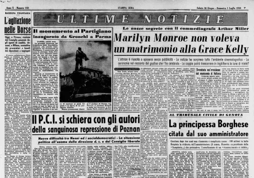 pagina di quotidiano che contiene l'articolo "Sventata un’evasione dal manicomio di Volterra"