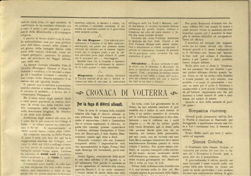 Per la fuga di diversi alienati.