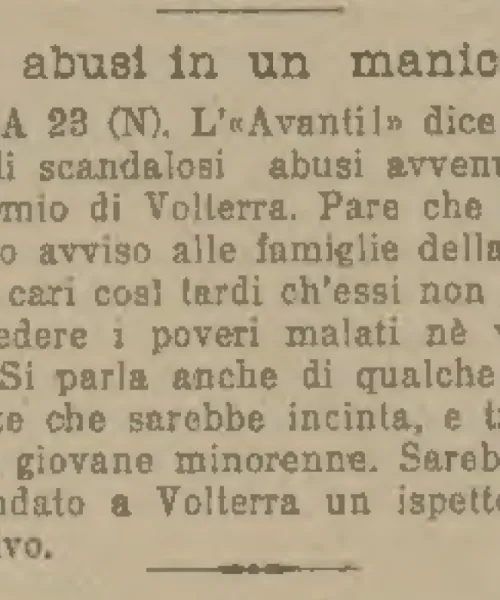 Piccolo 1903 12 24 8015 1ed Gravi abusi in un manicomio 86a3a818 - manicomio di volterra