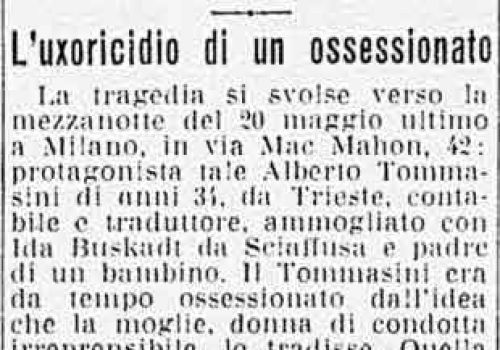 L'uxoricidio di un ossessionato