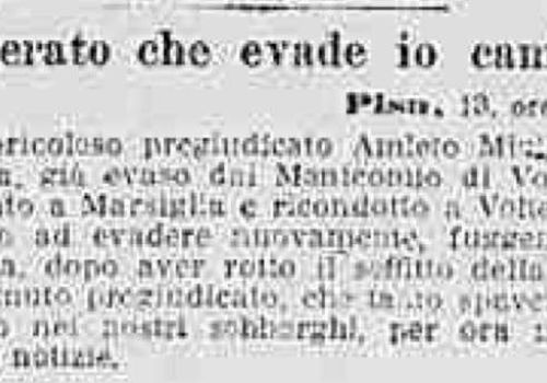 carcerato che evade in camicia