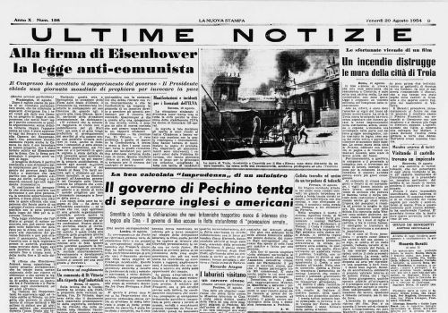 Catturato uno degli evasi dal manicomio di Volterra (1954)