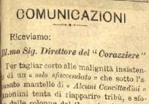 Comunicazioni (12 Ottobre 1916) ritaglio