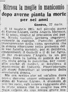 Ritrova la moglie in manicomio
