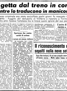 Si getta dal treno in corsa mentre lo traducono in manicomio