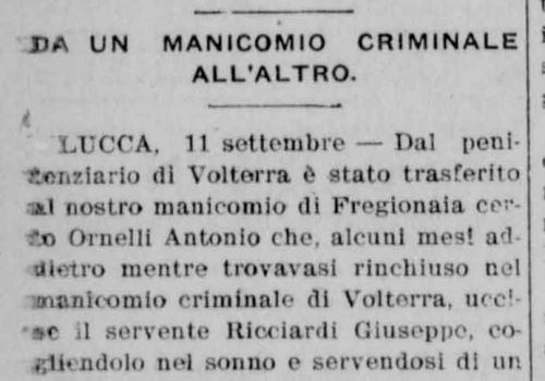 Da un manicomio criminale all'altro
