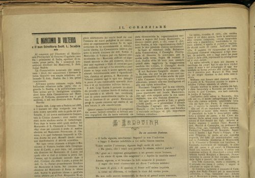 Il manicomio di Volterra e il suo Direttore Dott. L. Scabia
