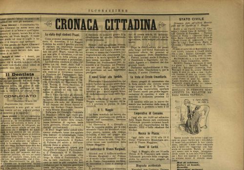 La visita degli studenti Pisani