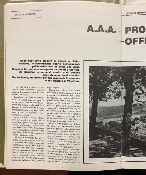 AAA Professore offresi