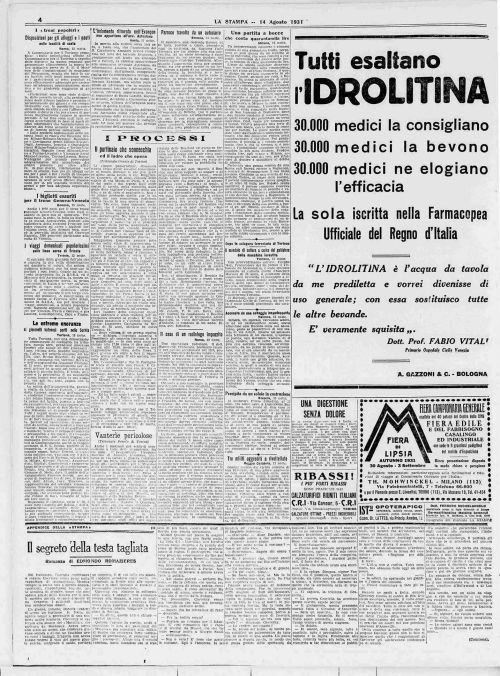 Il caso di un radiologo impazzito (1931)