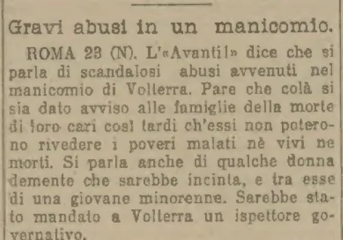 Gravi abusi in un manicomio