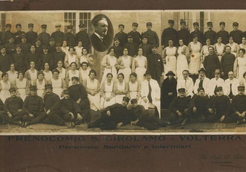 Frenocomio di S. Girolamo - Volterra - Personale Sanitario e Infermieri (1924) ©ManicomiodiVolterra.it