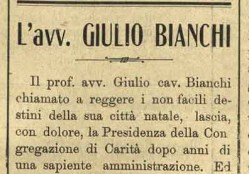 L'avv. Giulio Bianchi (1914)